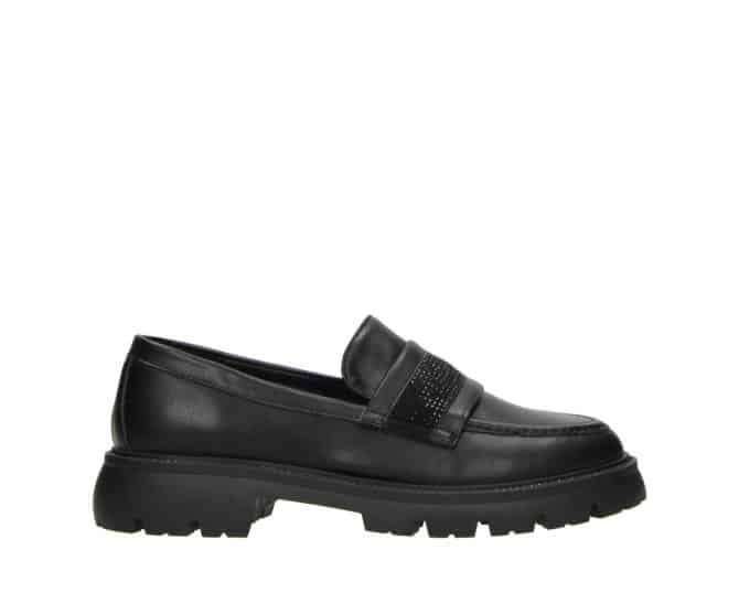 2AA2441901 Black PU Loafer