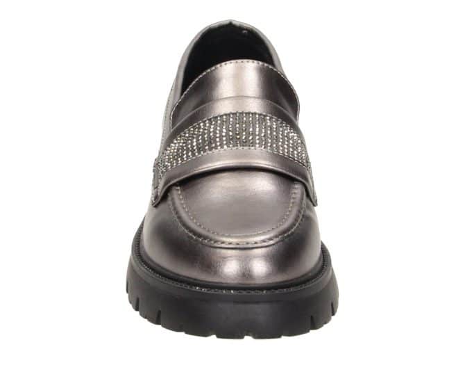 2AA2441901 Pewter PU Loafer