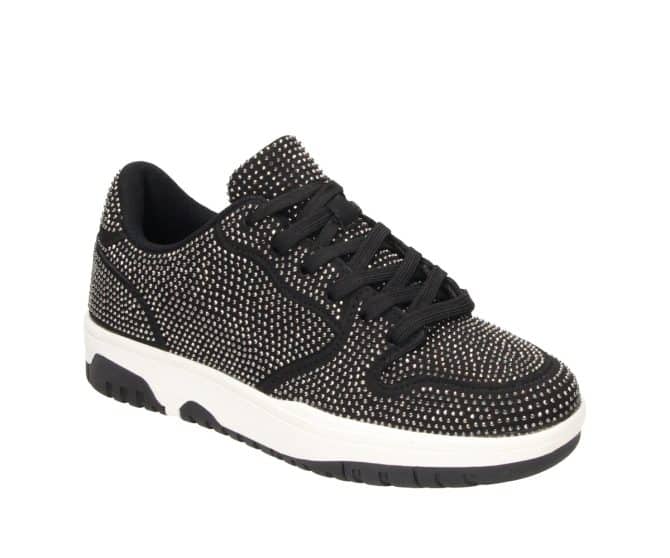 2FF0060101 2100 Black Pu Sneaker