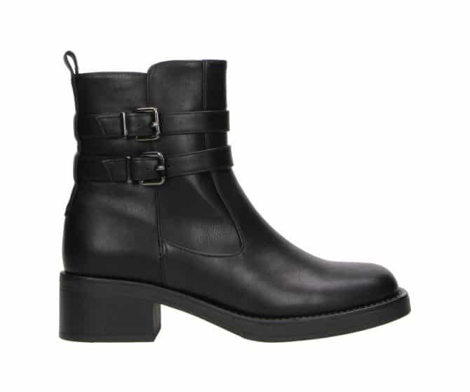 2AA2361401 2100 Black Pu Biker Boot