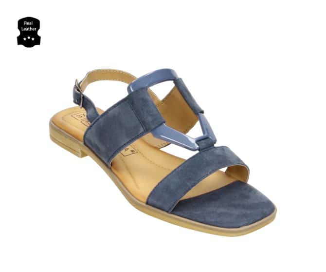 2NU0160802 4500 Jeans Suede Goat Leather Sandal