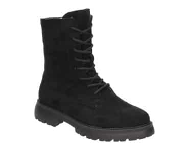 2AA2440201 2100 Black Pu Combat Boot