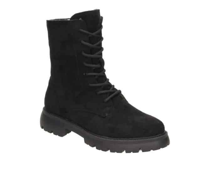 2AA2440201 2100 Black Pu Combat Boot