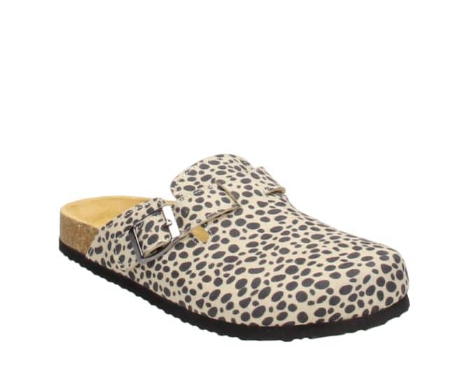 2AN0172101 3900 Leopard Textile MF Mule