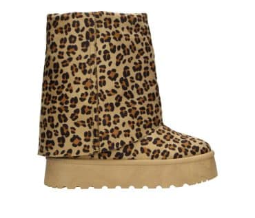 2BB2211201 3900 Leopard Textile MF Cozy Boot