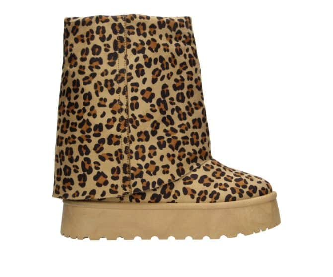 2BB2211201 3900 Leopard Textile MF Cozy Boot