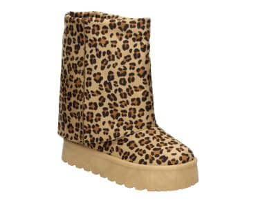 2BB2211201 3900 Leopard Textile MF Cozy Boot