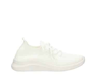 2BB3680102 1100 White Textile Flyknit Sneaker