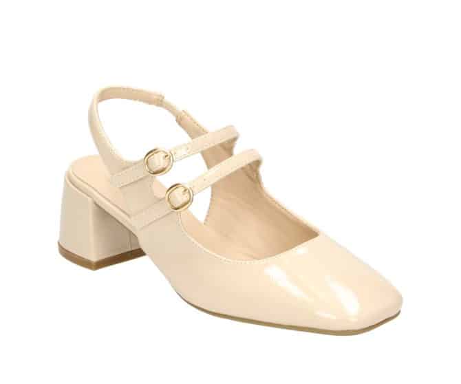 2GY0281505 7600 Nude PU Patent Mary Jane with slingback