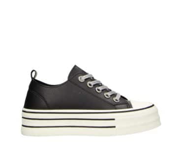 2JK1120302 2100 Black PU Retro Sneaker