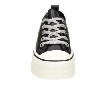 2JK1120302 2100 Black PU Retro Sneaker