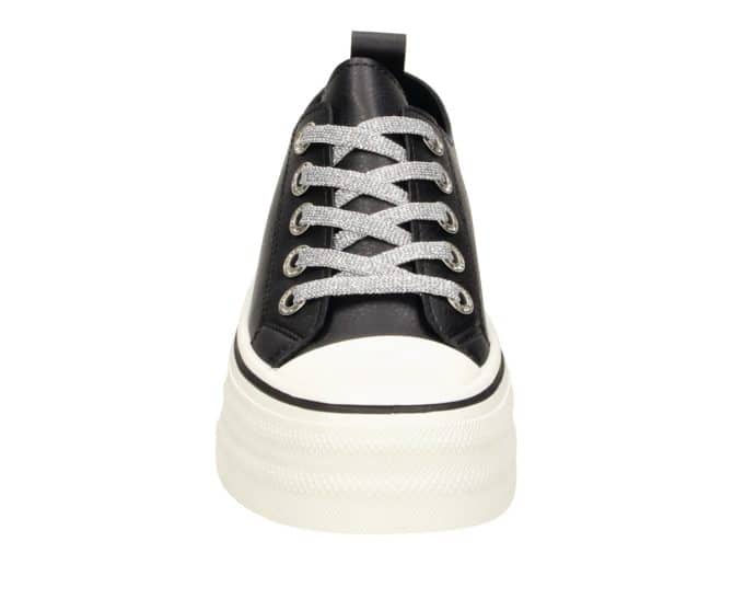 2JK1120302 2100 Black PU Retro Sneaker