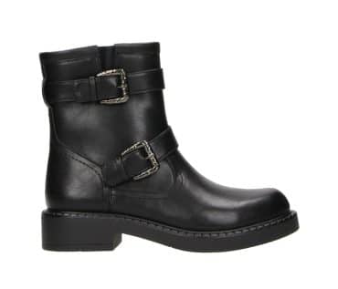 2TT0371301 2100 Black PU Biker Boot