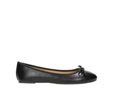 2BB0382001 2100 Black PU Ballerina