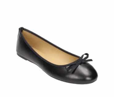 2BB0382001 2100 Black PU Ballerina