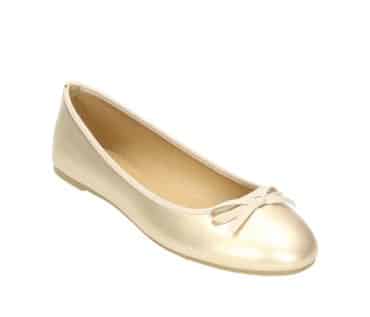 2BB0382001 8500 Gold PU Ballerina