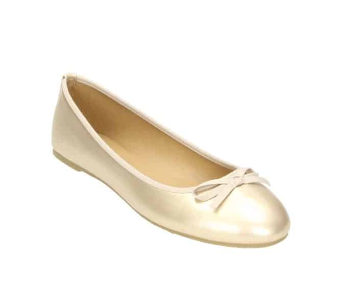 2BB0382001 8500 Gold PU Ballerina