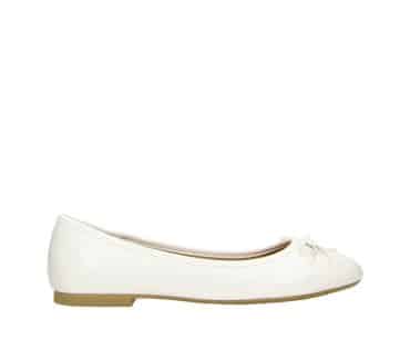 2BB1742010 1100 White PU Ballerina