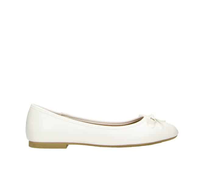 2BB1742010 1100 White PU Ballerina