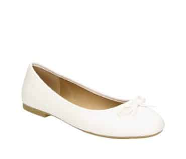 2BB1742010 1100 White PU Ballerina