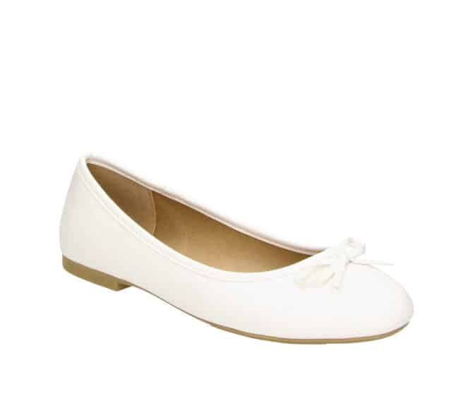 2BB1742010 1100 White PU Ballerina