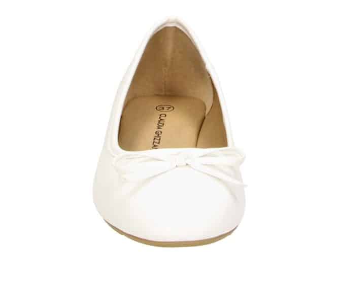 2BB1742010 1100 White PU Ballerina