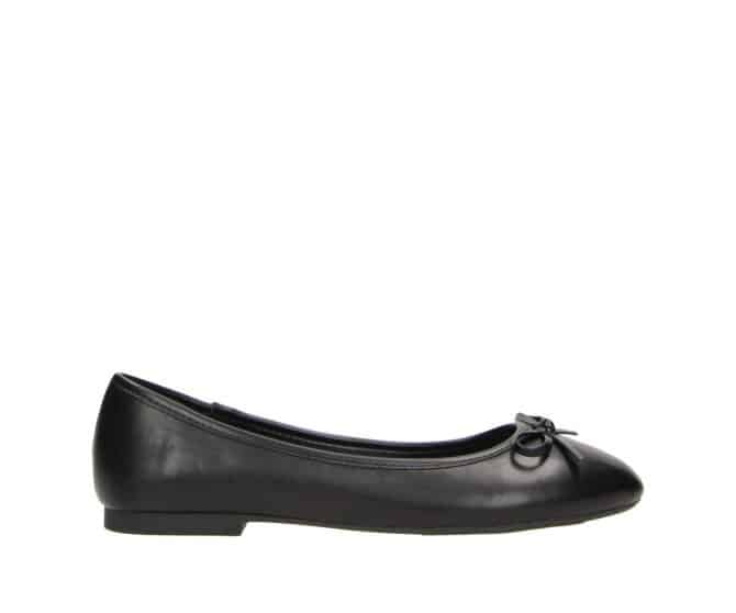 2BB1742010 2100 Black PU Ballerina