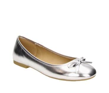 2BB1742010 8200 Silver PU Ballerina