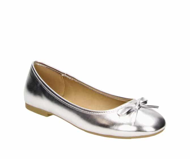 2BB1742010 8200 Silver PU Ballerina