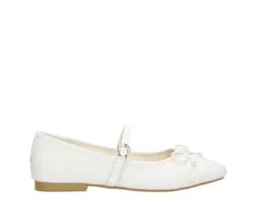 2BB3122002 1300 Off White PU Ballerina