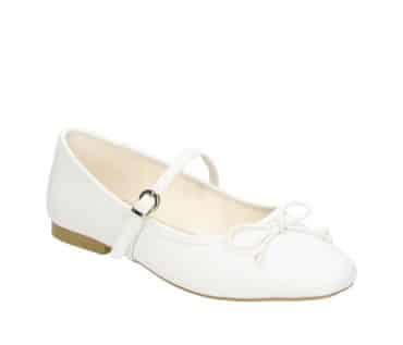 2BB3122002 1300 Off White PU Ballerina