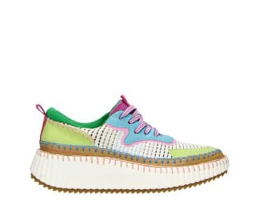 2BR0040101 4694 Mint-Lime Textile Combi Sneaker