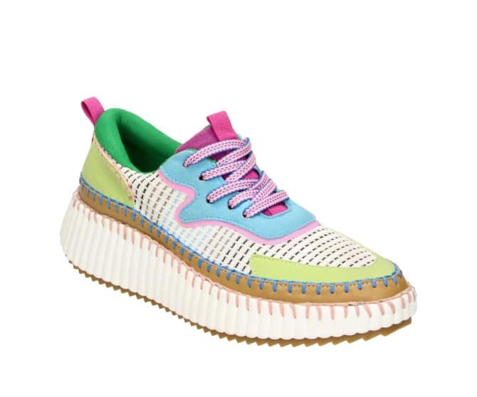 2BR0040101 4694 Mint-Lime Textile Combi Sneaker