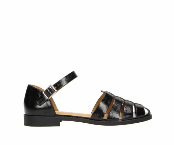 2DD0920801 2100 Black PU Metallic Sandal