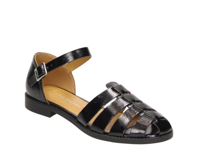 2DD0920801 2100 Black PU Metallic Sandal