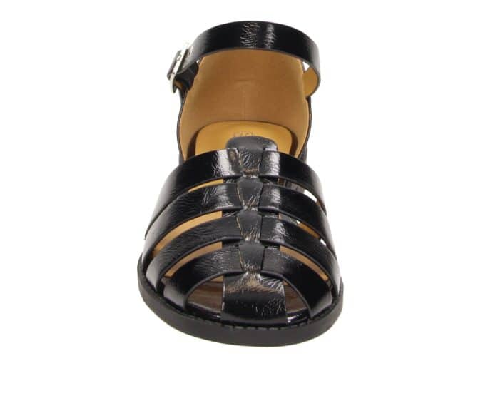 2DD0920801 2100 Black PU Metallic Sandal