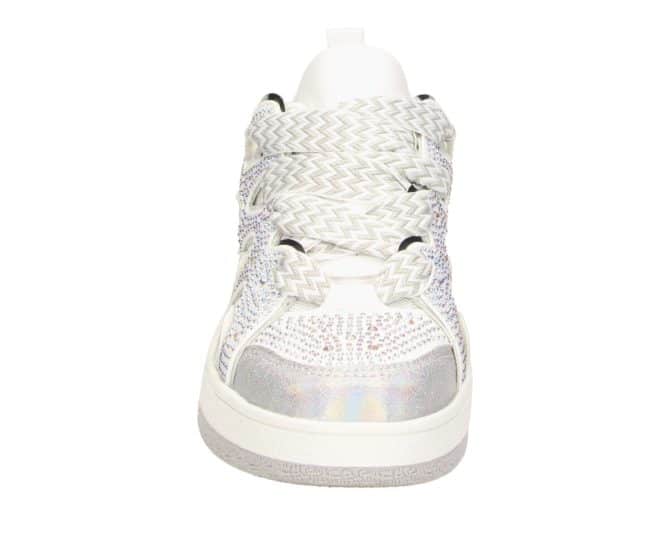 2FF1110103 8211 Silver-White Textured Combi Sneaker