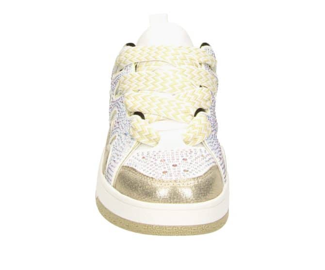 2FF1110103 8511 Gold-White Textured Combi Sneaker