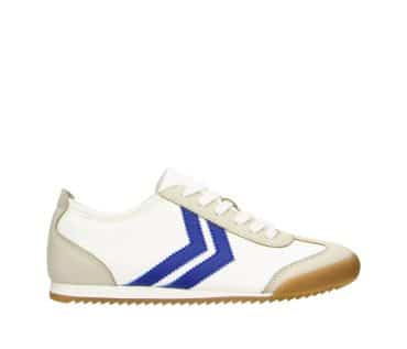 2FF1200101 1143 White-Royal Blue PU Retro Sneaker