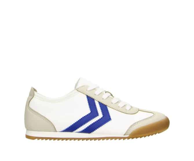 2FF1200101 1143 White-Royal Blue PU Retro Sneaker