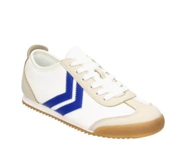 2FF1200101 1143 White-Royal Blue PU Retro Sneaker