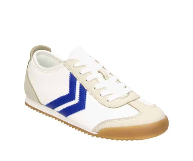 2FF1200101 1143 White-Royal Blue PU Retro Sneaker