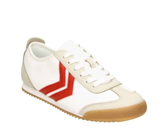 2FF1200101 1161 White-Red PU Retro Sneaker