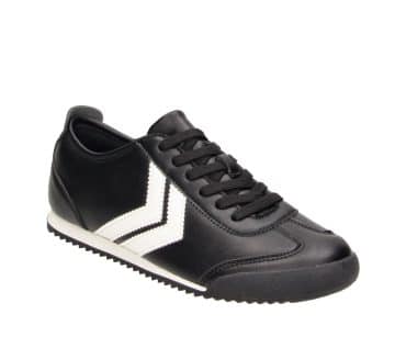 2FF1200101 2111 Black-White PU Retro Sneaker