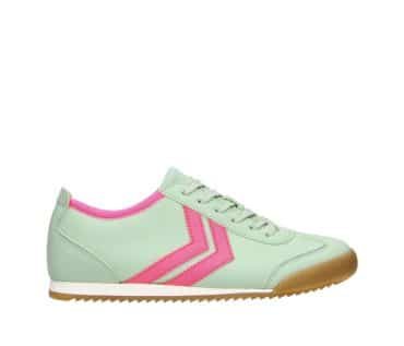 2FF1200101 4664 Mint-Fuchsia PU Retro Sneaker