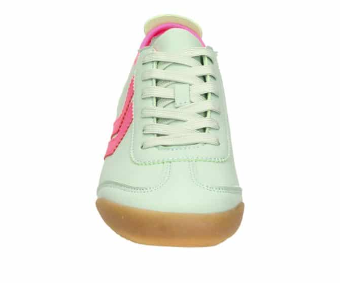 2FF1200101 4664 Mint-Fuchsia PU Retro Sneaker