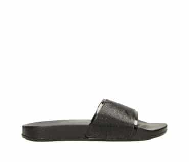 2FP0130702 2100 Black PU Slipper