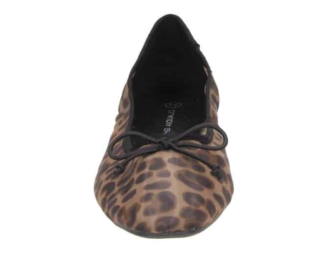 2GY0422001 3439 Beige-Leopard Textile Ballerina