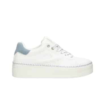 2JK1210101 1144 White-Light Blue PU Sneaker