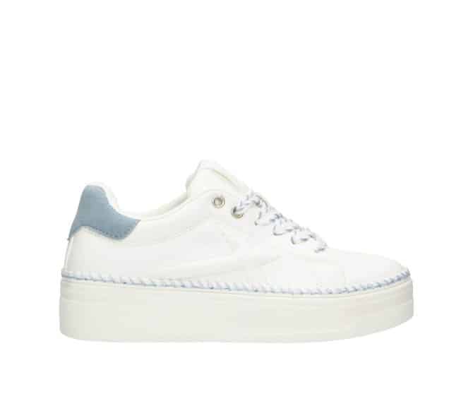 2JK1210101 1144 White-Light Blue PU Sneaker